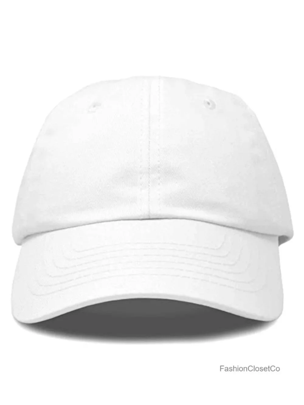 100% Cotton Lightweight Brushed Baseball Cap with Adjustable Strap